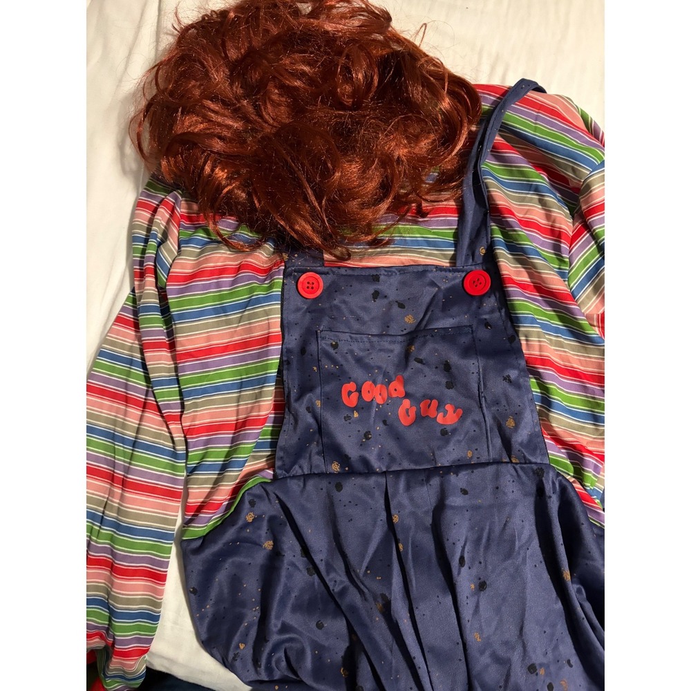 Chucky Good Guy Costume with Wig Child's Play Horror Halloween Franco Mens